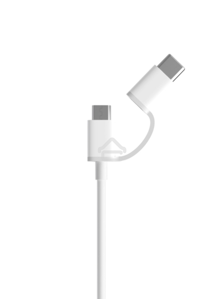 USB-кабель Xiaomi Mi 2-in-1 USB Cable Micro-USB to Type-C  (30cm)