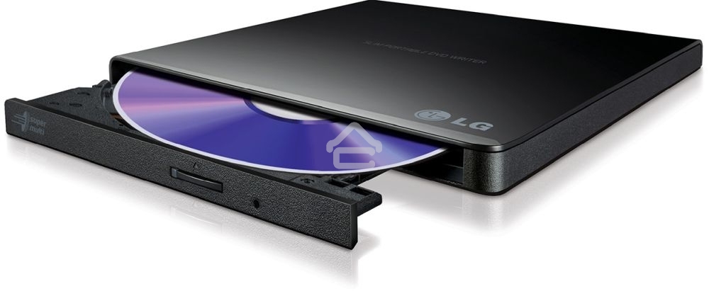 Оптический привод внешний DVD-RW LG GP57EB40 черный USB slim RTL