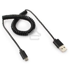 Кабель Cablexpert USB2.0 Pro, AM/microBM 5P, 1.8м, витой, черный, пакет (CC-mUSB2C-AMBM-6)