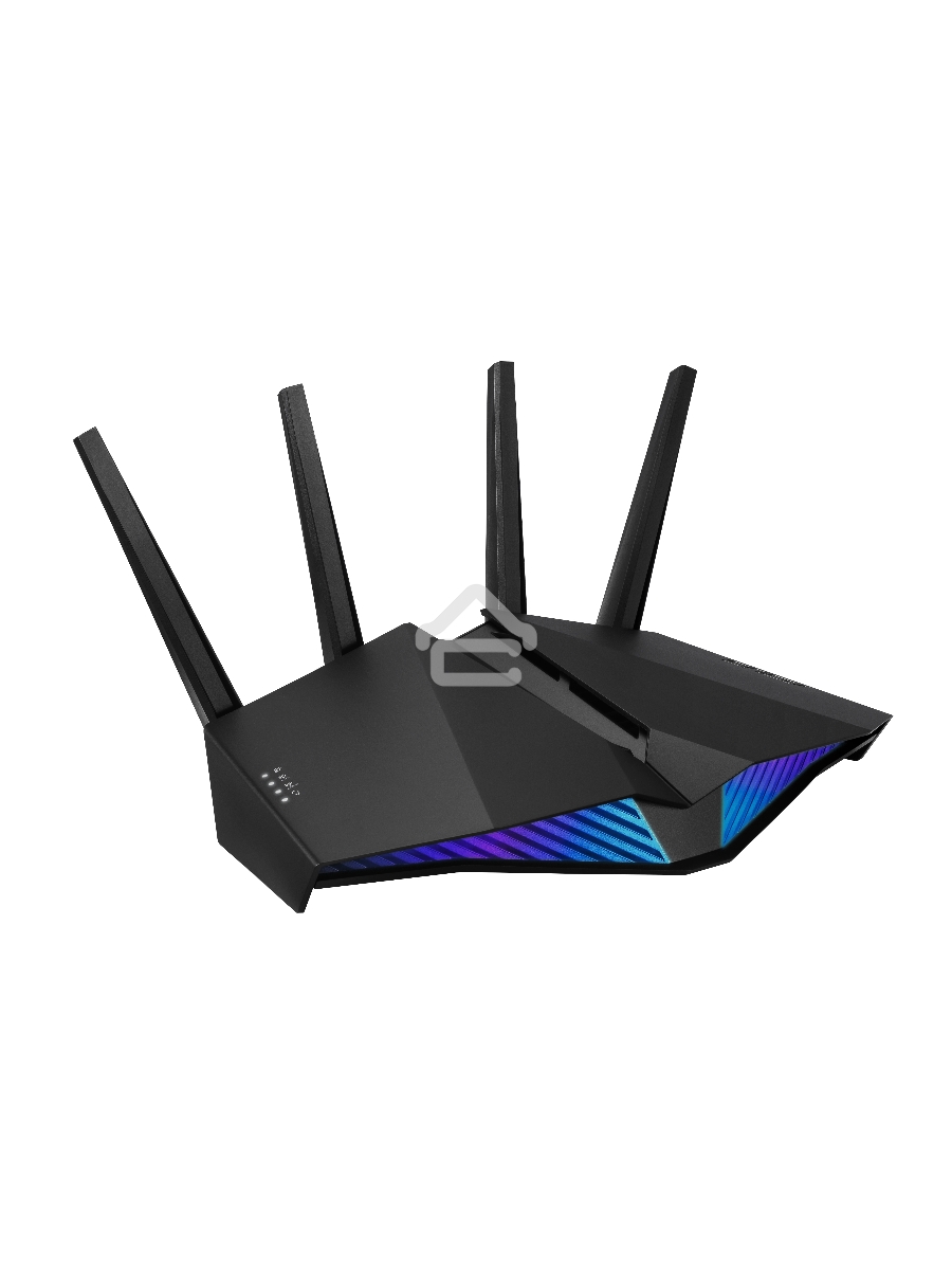Роутер ASUS RT-AX82U роутер 802.11b/g/n/ac/ax, до 574 + 4804Мбит/c, 2,4 + 5 гГц, 4 антенны, USB, GBT LAN ; 90IG05G0-MO3R10