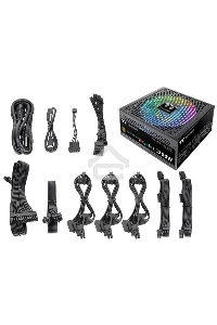 Блок питания Thermaltake ATX 750W Toughpower iRGB Plus 80 PLUS gold (24+4+4pin) APFC 140mm fan color LED 9xSATA Cab Manag RTL
