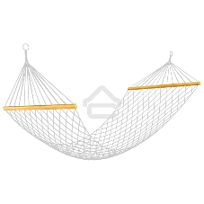 Ecos Гамак-сетка (хлопок) Ham-20 с деревянной планкой, р-р 200х80 см