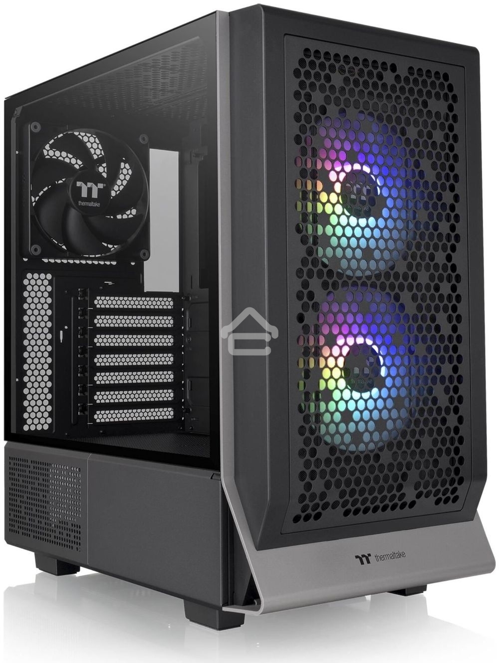 Компьютерный корпус Thermaltake Ceres 300 TG ARGB черный без БП ATX 3x140мм 2xUSB 3.0 1xUSB3.1 audio bott PSU