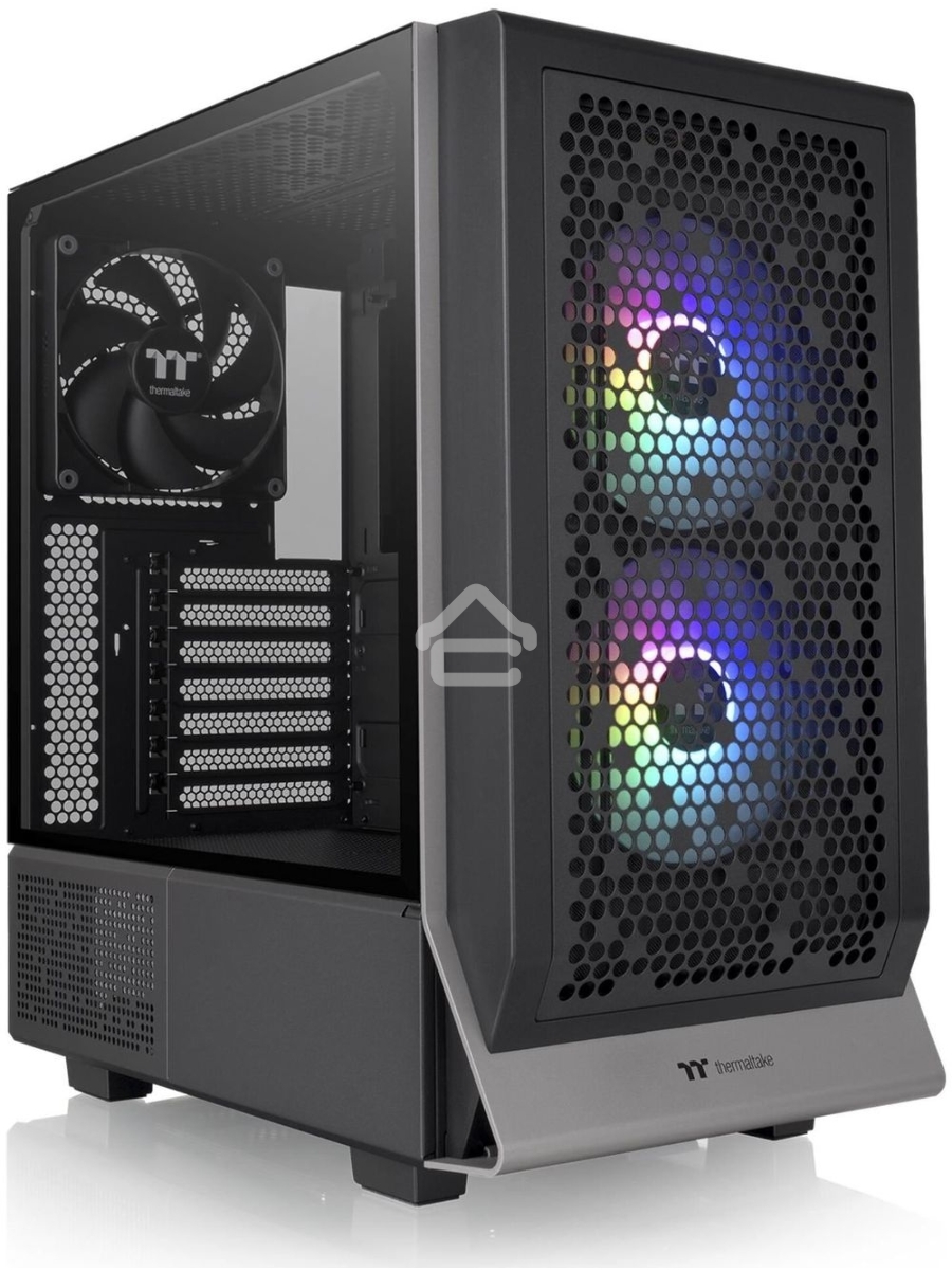 Компьютерный корпус Thermaltake Ceres 300 TG ARGB черный без БП ATX 3x140mm 2xUSB3.0 1xUSB3.1 audio bott PSU