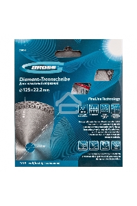 Круг алмазный GROSS 73053  Ф125х22мм сплошной по керамике