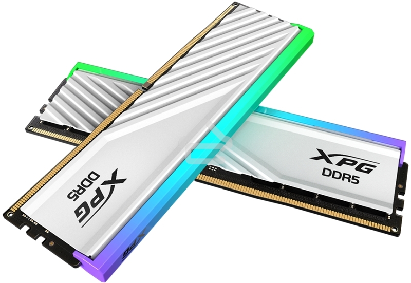 Оперативная память XPG Lancer Blade, DDR5, 32GB (2x16GB), 6000MHz, CL30, DIMM, с радиаторами, RGB, белый