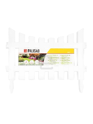 Забор декоративный 36х300 см, белый, Россия  Palisad