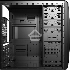 Компьютерный корпус Miditower Aerocool/Formula Cs-1102 черный ATX/micro ATX/mini ITX, USB 3.0 (без БП) 58133