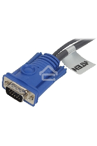 Кабель KVM ATEN 2L-5201U USB(тип А Male)+HDB15(Male) <->  SPHD15(Male) 1,2м., черный.