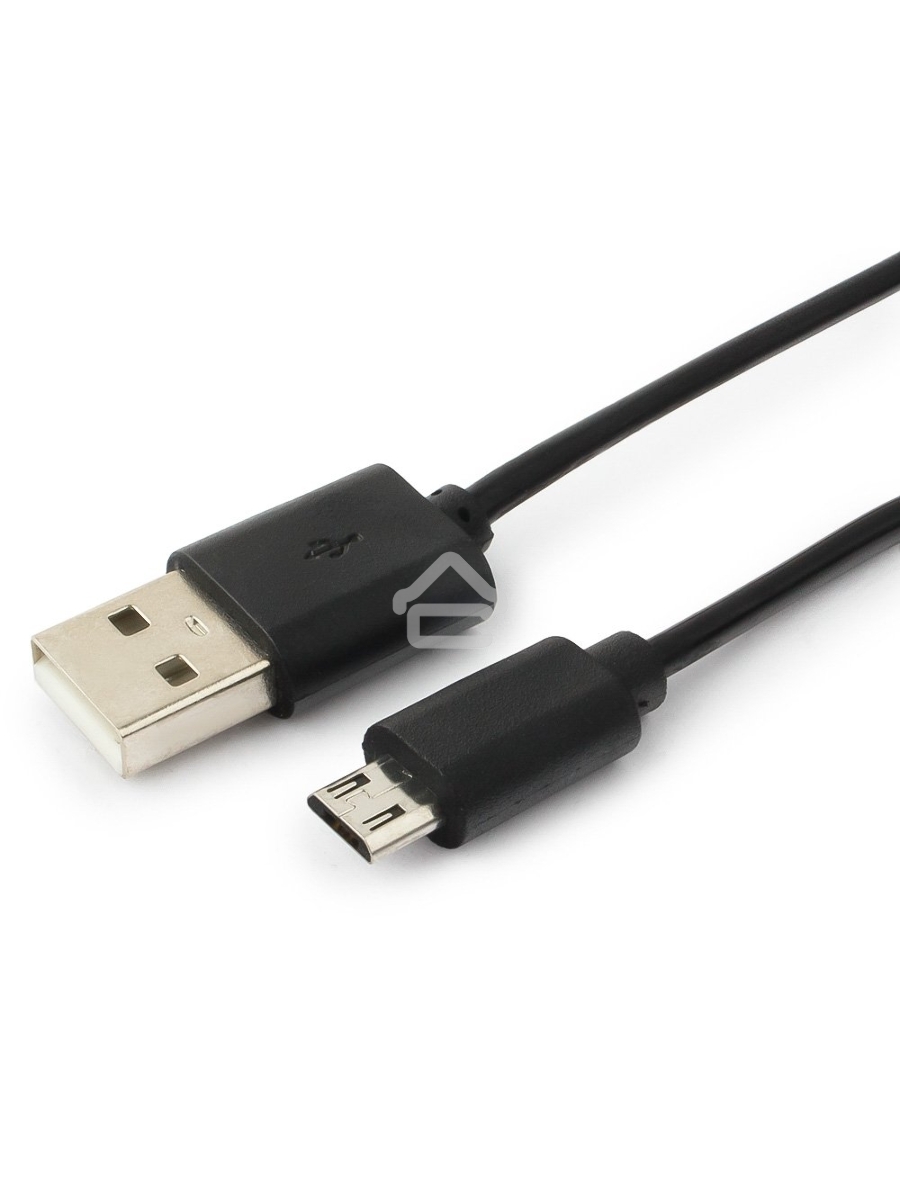 Кабель Cablexpert USB 2.0 Pro, AM/microBM 5P, 1.8м, витой, черный, пакет (CC-mUSB2C-AMBM-6)