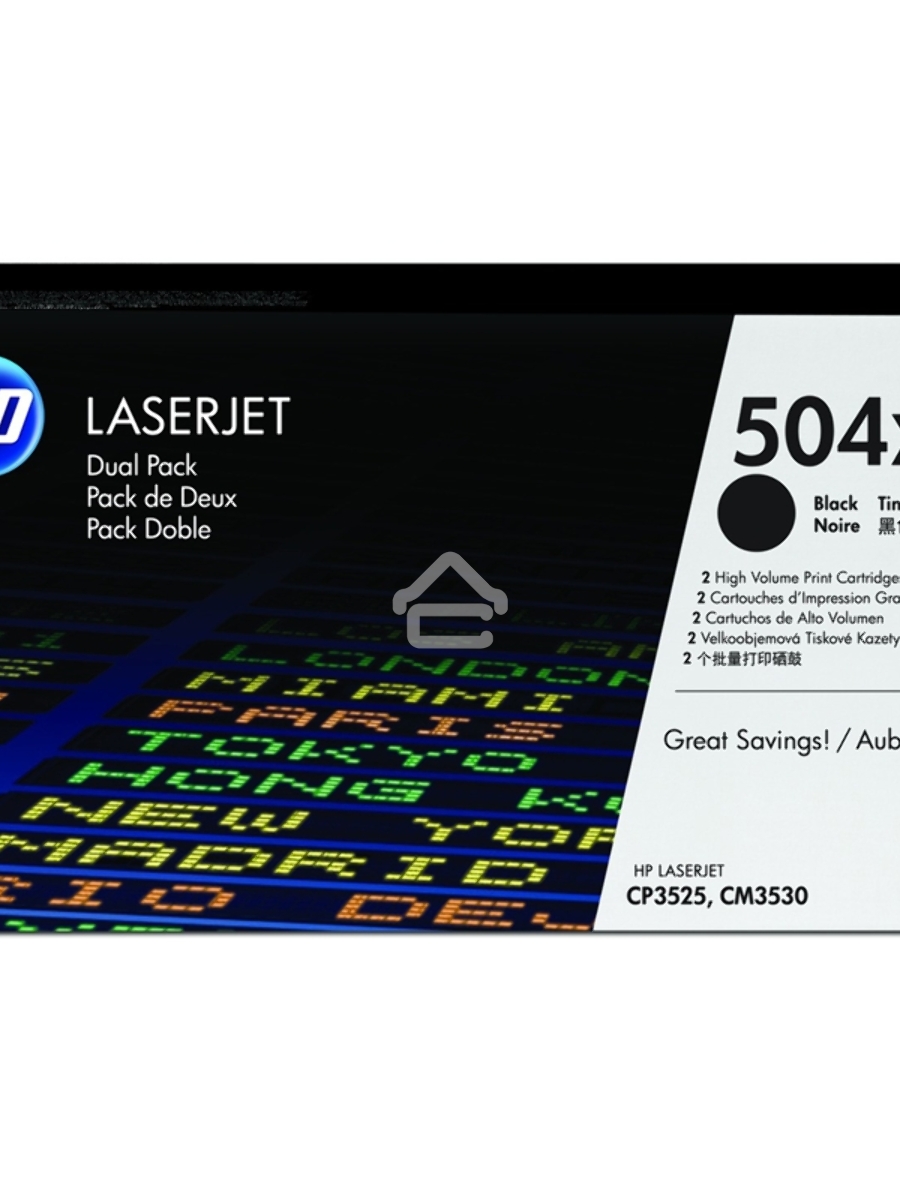 Картридж лазерный HP CE250XD черный двойная упаковка для CLJ CP3525, CM3530 2 х 10 500 стр.