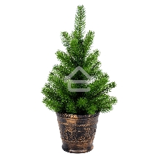 Елочка Neon-night 45 см в пластиковом горшке, Литая