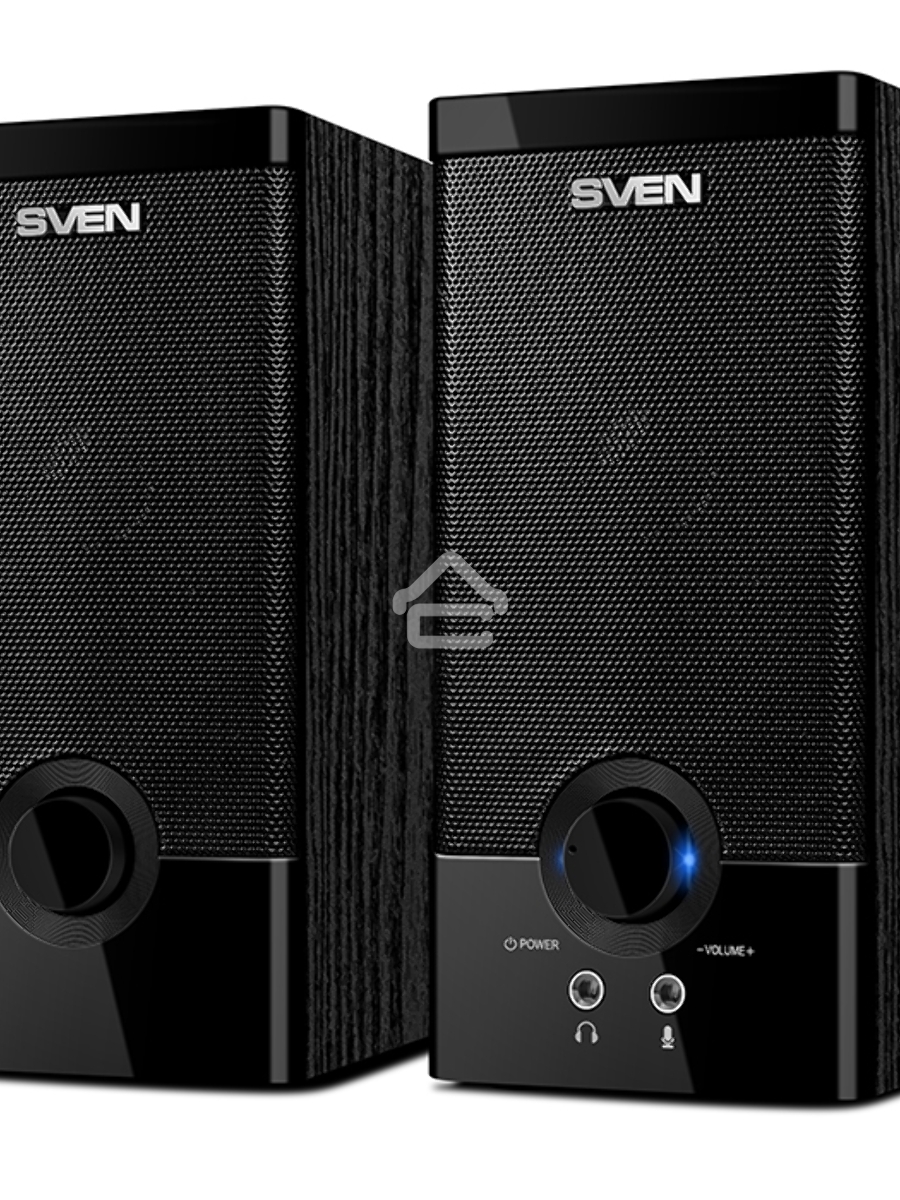 Колонки Sven SPS-603 черный {USB-порт ПК, ноутбука или адаптер 5V DC}