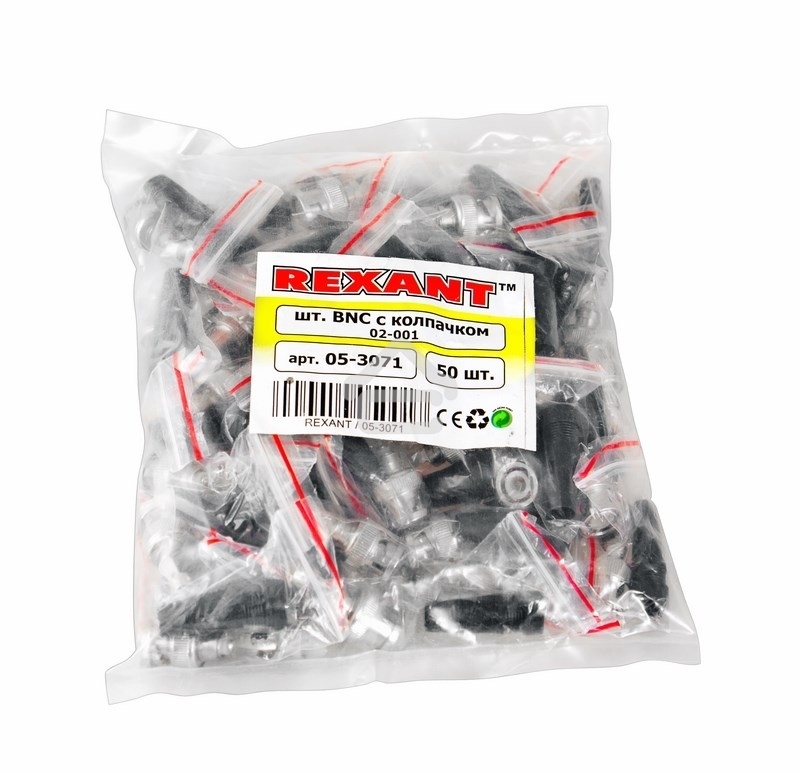 Разъем Rexant штекер BNC под винт с колпачком