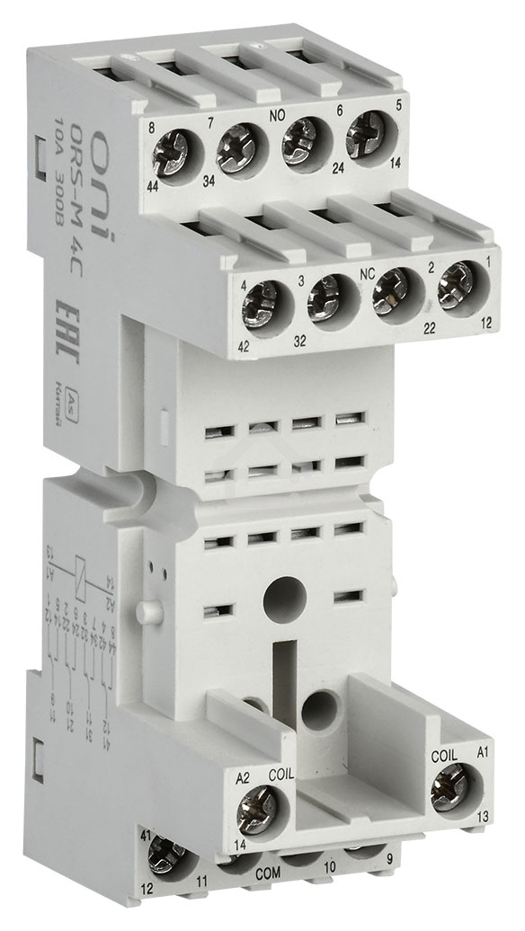 Розетка ORS-M для реле ORM 4C ONI ORS-M-1-4-G