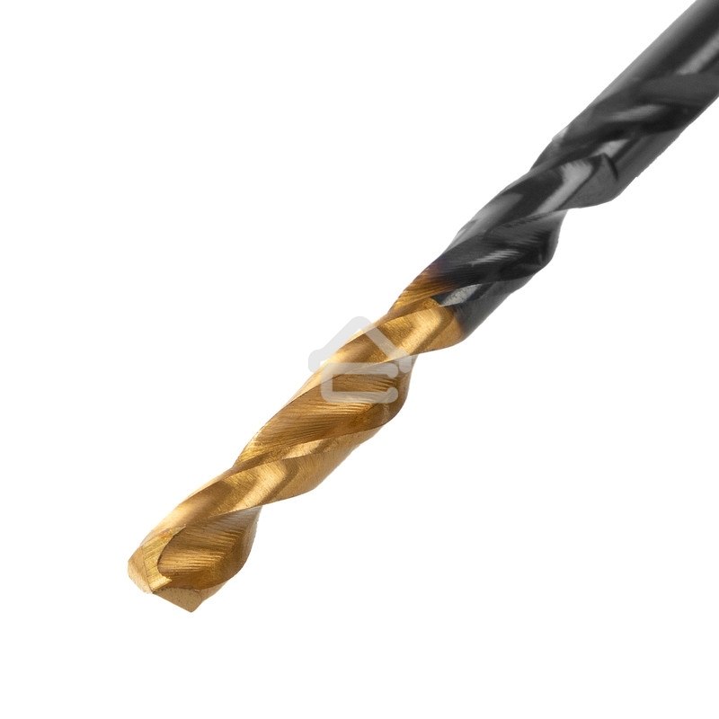 Сверло по металлу Denzel 4 мм, HSS-Tin, Golden Tip, 10 шт.