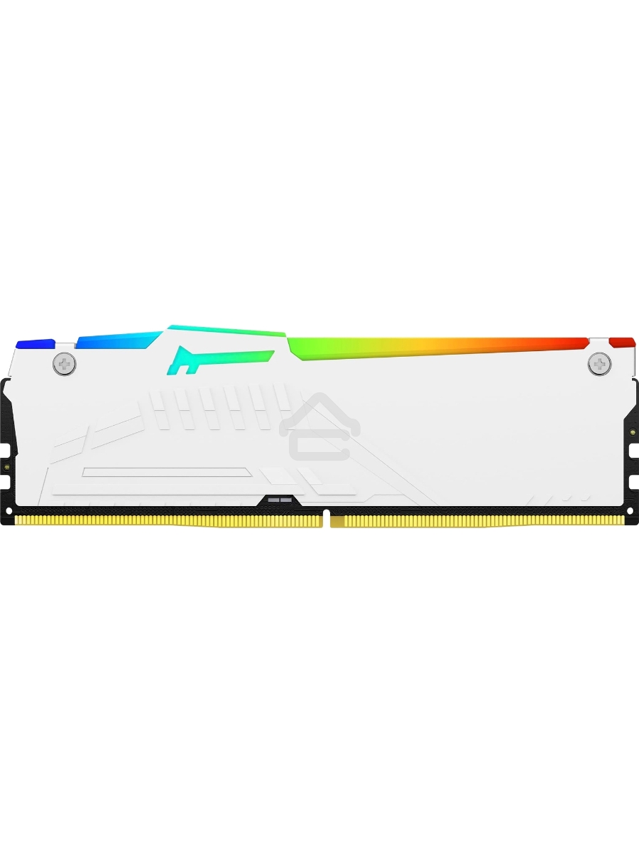 Оперативная память Kingston Fury Beast, DDR5, 32GB (1x32 GB), 6400 MHz, CL32, DIMM, радиатор, RGB, белый