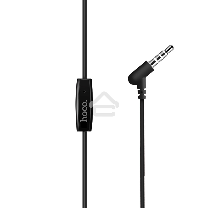 Наушники проводные-вставки с микрофоном Hoco M19 черный