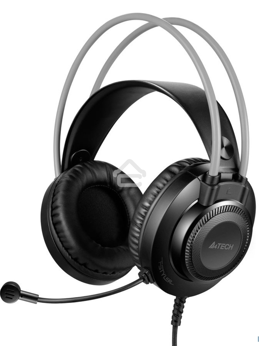 Наушники с микрофоном A4Tech Fstyler FH200U серый 2м накладные USB оголовье (FH200U GREY)