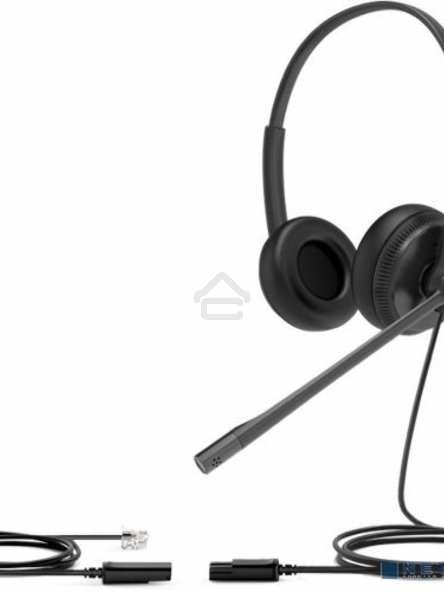 Гарнитура YEALINK YHS34 Dual Дуо, Проводная, HD звук, QD, RJ9, шт