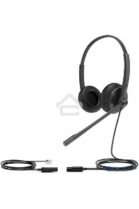 Гарнитура YEALINK YHS34 Dual Дуо, Проводная, HD звук, QD, RJ9, шт