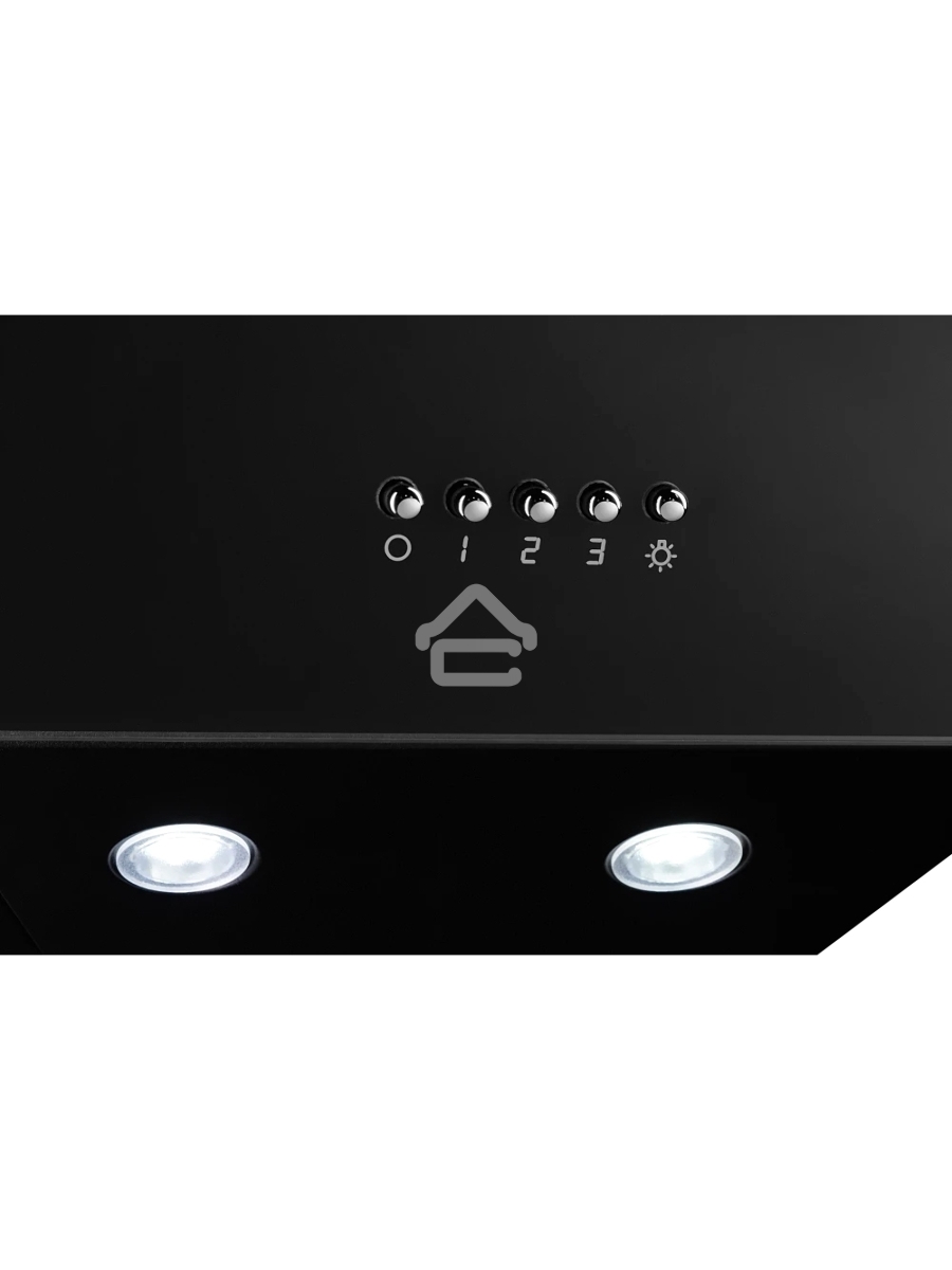 Наклонная вытяжка MONSHER ASTRA 50 Noir, ширина 50 см, отвод/рециркуляция, 700 м3/час, механическое кнопочное управление, 3 скорости, светодиодное освещение 2*1 Вт, металлические жироулавливающие фильтры, угольный фильтр KM 101 (опция), цвет: чёрный ПРОМО