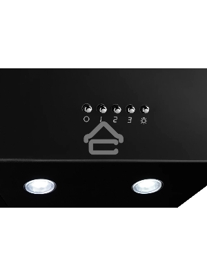 Наклонная вытяжка MONSHER ASTRA 50 Noir, ширина 50 см, отвод/рециркуляция, 700 м3/час, механическое кнопочное управление, 3 скорости, светодиодное освещение 2*1 Вт, металлические жироулавливающие фильтры, угольный фильтр KM 101 (опция), цвет: чёрный ПРОМО