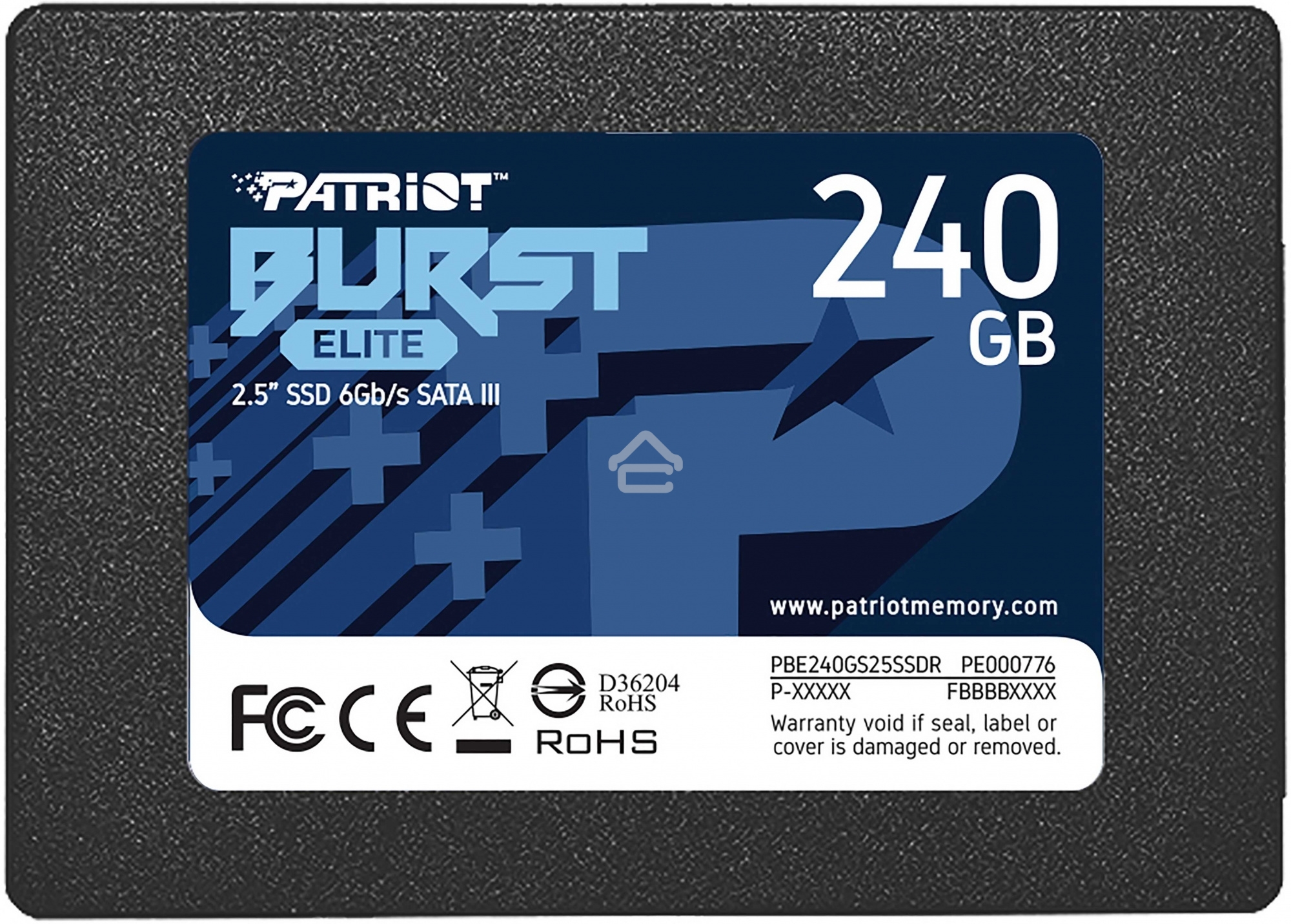 Накопитель SSD Patriot Burst Elite, 240Gb, SATA, 2.5