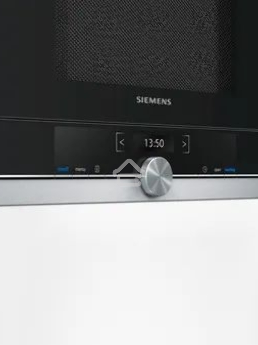 Микроволновая печь встраиваемая Siemens BE634LGS1M чёрный, 21 л, 900 Вт, переключатели - сенсорные/поворотный механизм