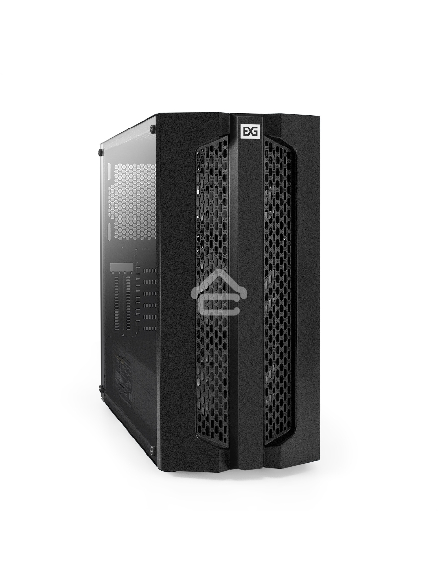 Компьютерный корпус Miditower ExeGate EVO-9205-NPX600 (ATX, БП 600NPX с вент. 12 см, с окном, 1*USB+1*USB3.0, аудио, 3 вент. 12см с RGB подсветкой)
