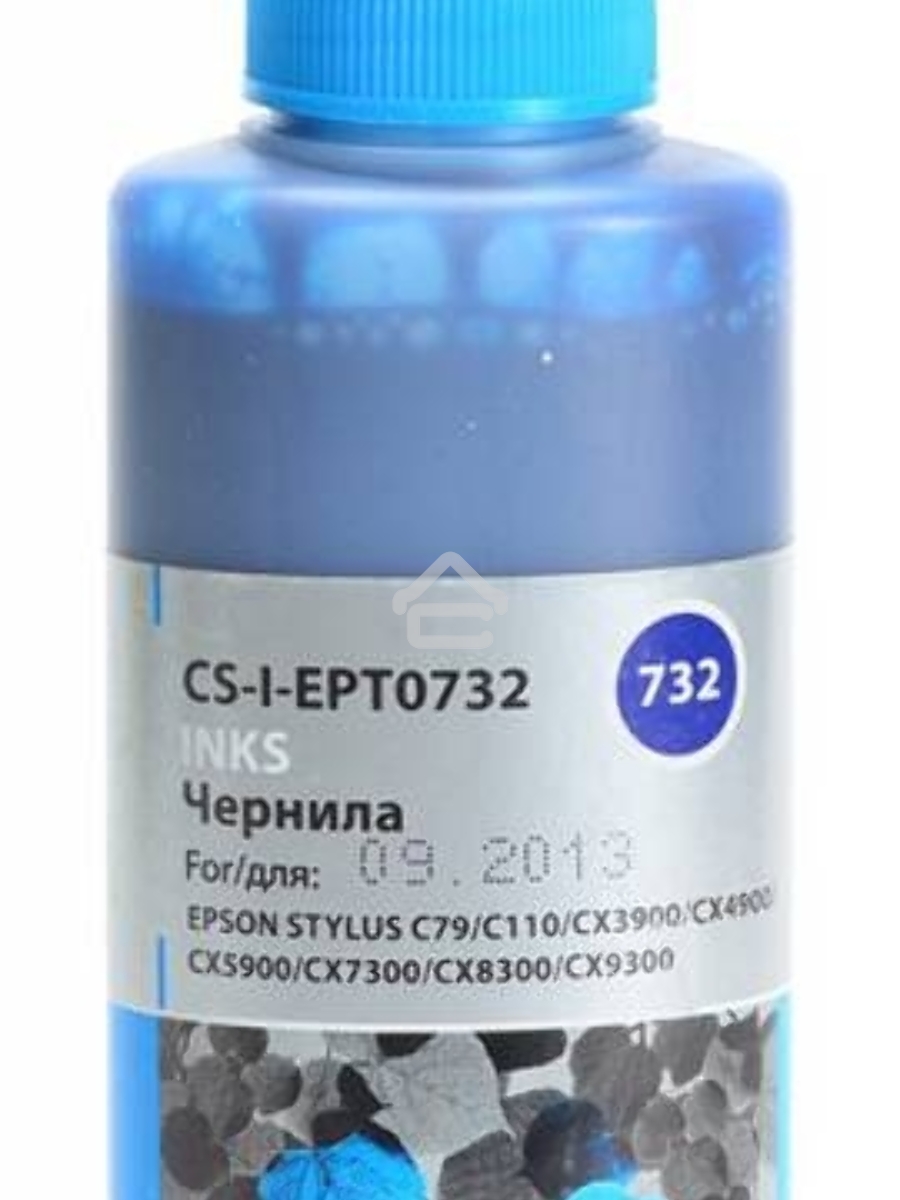Чернила Cactus CS-I-EPT0732 голубой (100мл) Epson Stylus С79/C110/СХ3900/CX4900/CX5900/CX7300
