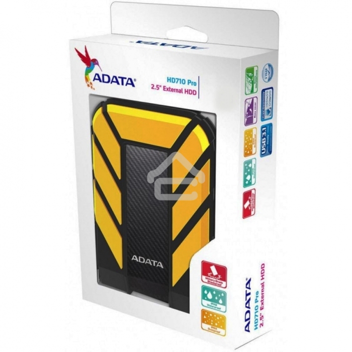 Внешний жесткий диск ADATA USB 3.0 2Tb AHD710-2TU3-CYL DashDrive Durable 2.5
