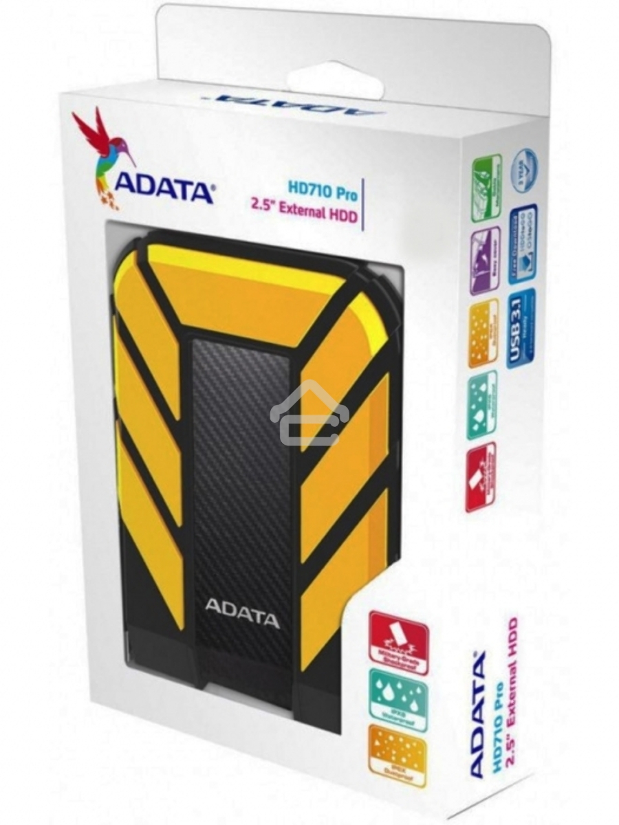 Внешний жесткий диск AData USB 3.0 2Tb AHD710-2TU3-CYL DashDrive Durable 2.5