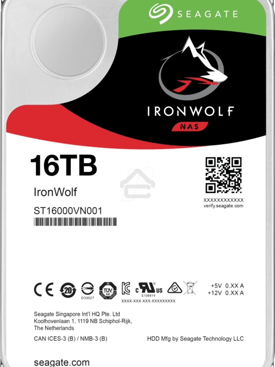 Жесткий диск HDD 16Tb Seagate IronWolf ST16000VN001 3.5