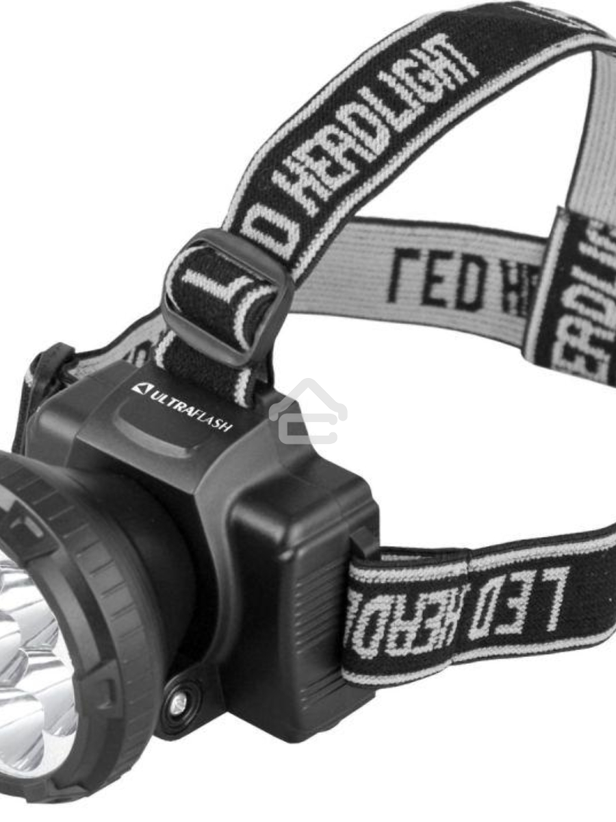 Фонарь ULTRAFLASH LED5362налобн аккум 220в черный 7led 2 реж пласт бокс