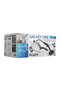 Пароочиститель Galaxy Line GL 6270, белый, 1500 Вт, 700 мл, 3,5 бар, выход пара 65 г/мин, нагрев 10 мин, время раб. до 30 мин, темп. пара 100°С, блокировка подачи пара, регул. выхода пара, защита от перегрева, степень защиты IPX4, аксессуары: насадка для 