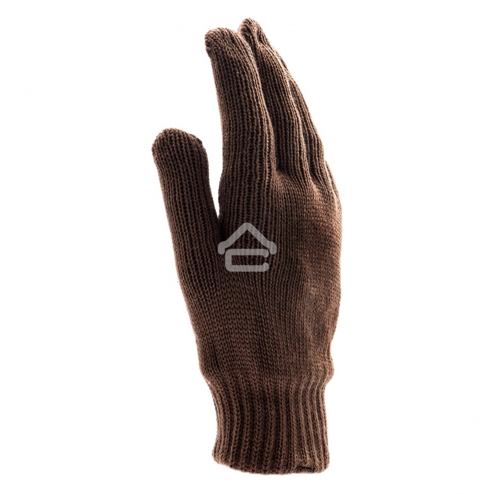 Перчатки трикотажные Сибртех двойные, полушерстяные, с ПВХ покрытием