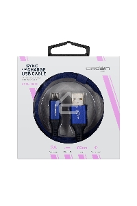 Кабель Crown USB - microUSB CMCU-3103M blue