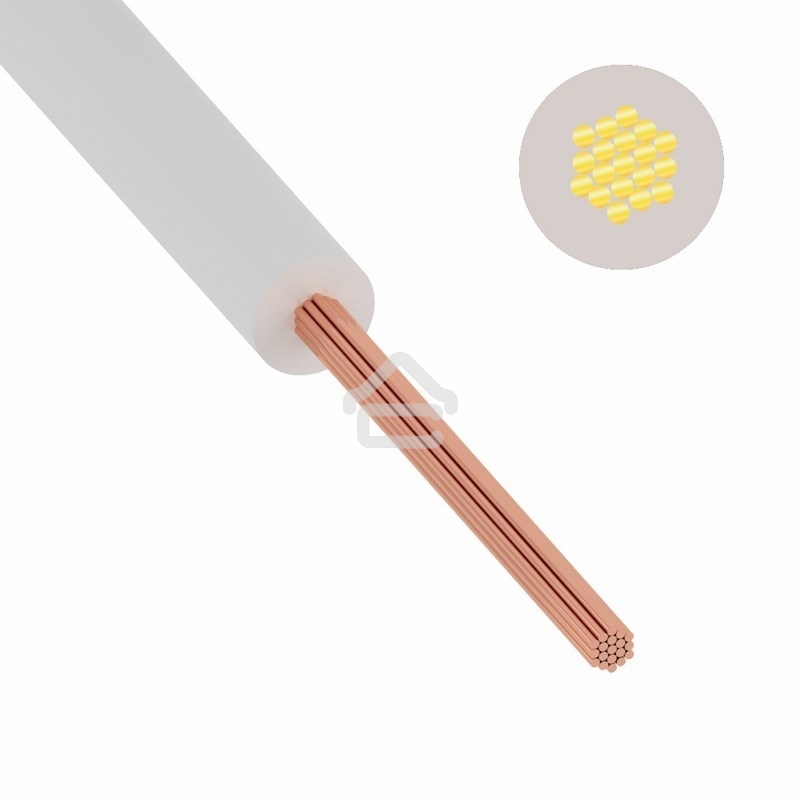 Провод ПуГВ (ПВ-3) 4 мм², 300 м белый ГОСТ 31947-2012,ТУ 16-705. 501-2010