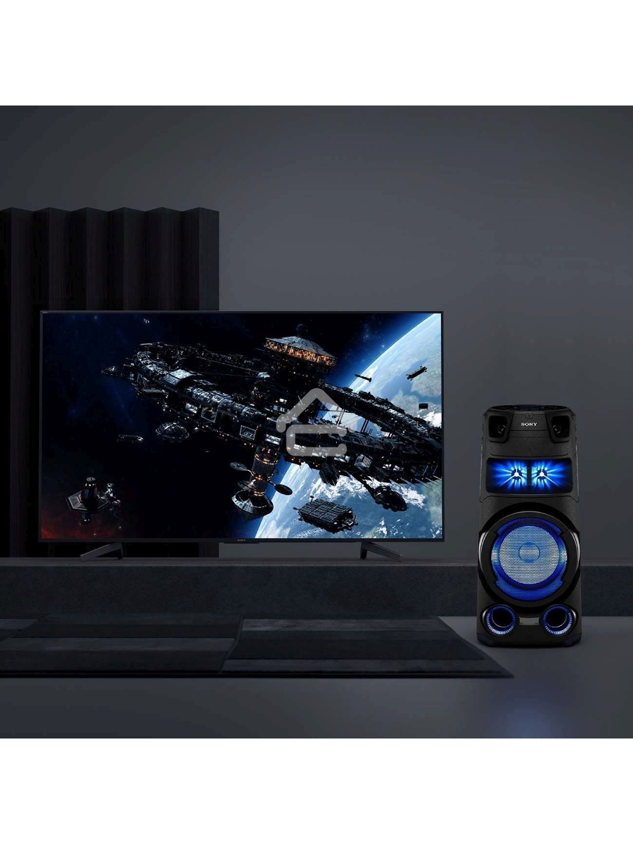 Минисистема Sony MHC-V73D черный CD CDRW DVD DVDRW FM USB BT