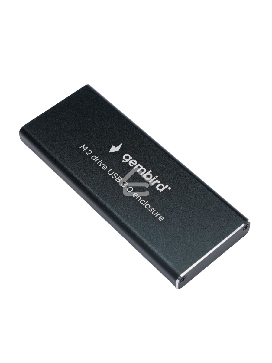 Внешний корпус Gembird EEM2-SATA-1 USB 3.0 для M2 SATA порт MicroB, металл, черный
