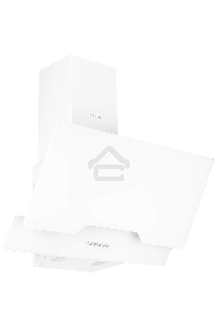 Наклонная вытяжка MONSHER LAVAL 60 Blanc, ширина 60 см, отвод/рециркуляция, 900 м3/час, электронноесенсорное управление, 3 скорости, светодиодное освещение 2*1 Вт, металлические жироулавливающие фильтры, угольный фильтр KM 102 (опция), цвет: белый ПРОМО