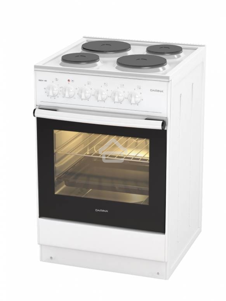 Плита электрическая Darina 1B EM 341 406 W белый/черный, конфорок 4 шт, духовка 50 л, 50 см x 85 см x 56 см