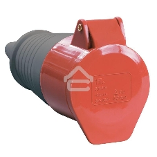 Розетка кабельная 32А 380В 3P+PЕ ССИ-224 IP44 ИЭК PSR22-032-4