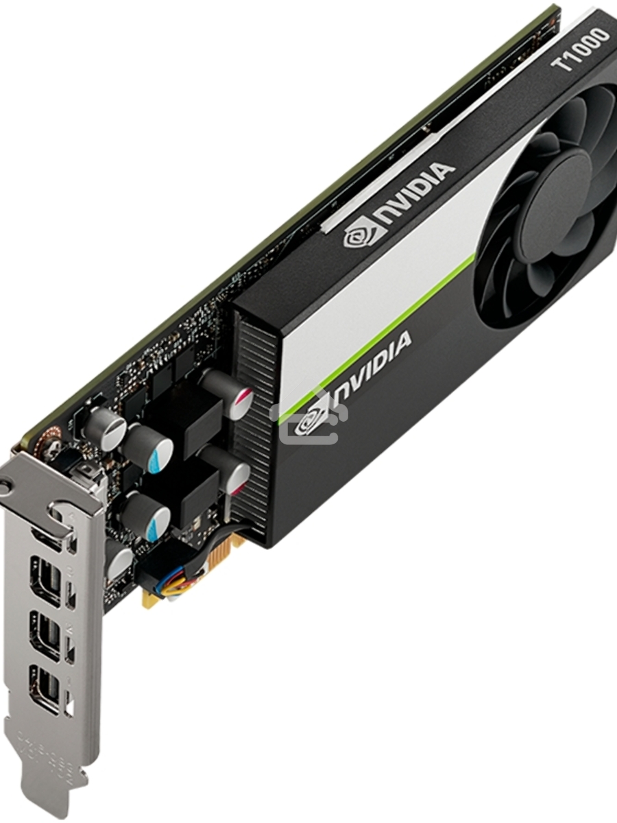Видеокарта PNY GPU NVIDIA VCNT1000-8GB-SB PCI-Express 3.0 x16, LP8 GB GDDR6 128-bit, 4x Mini DP 1.4, 1x LP bracket.