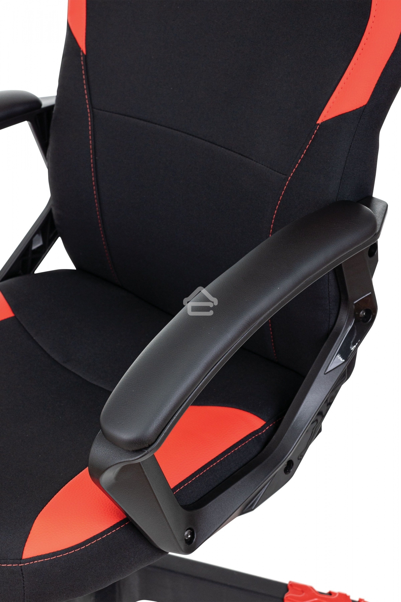 Кресло игровое A4Tech Bloody GC-190 черный/красный, текстиль/эко.кожа, крестов. пластик