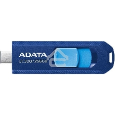 Флешка USB ADATA UC300 (ACHO-UC300-256G-RNB/BU), 256Gb, USB 3.2 Gen1, R/W 100/30, синий/голубой