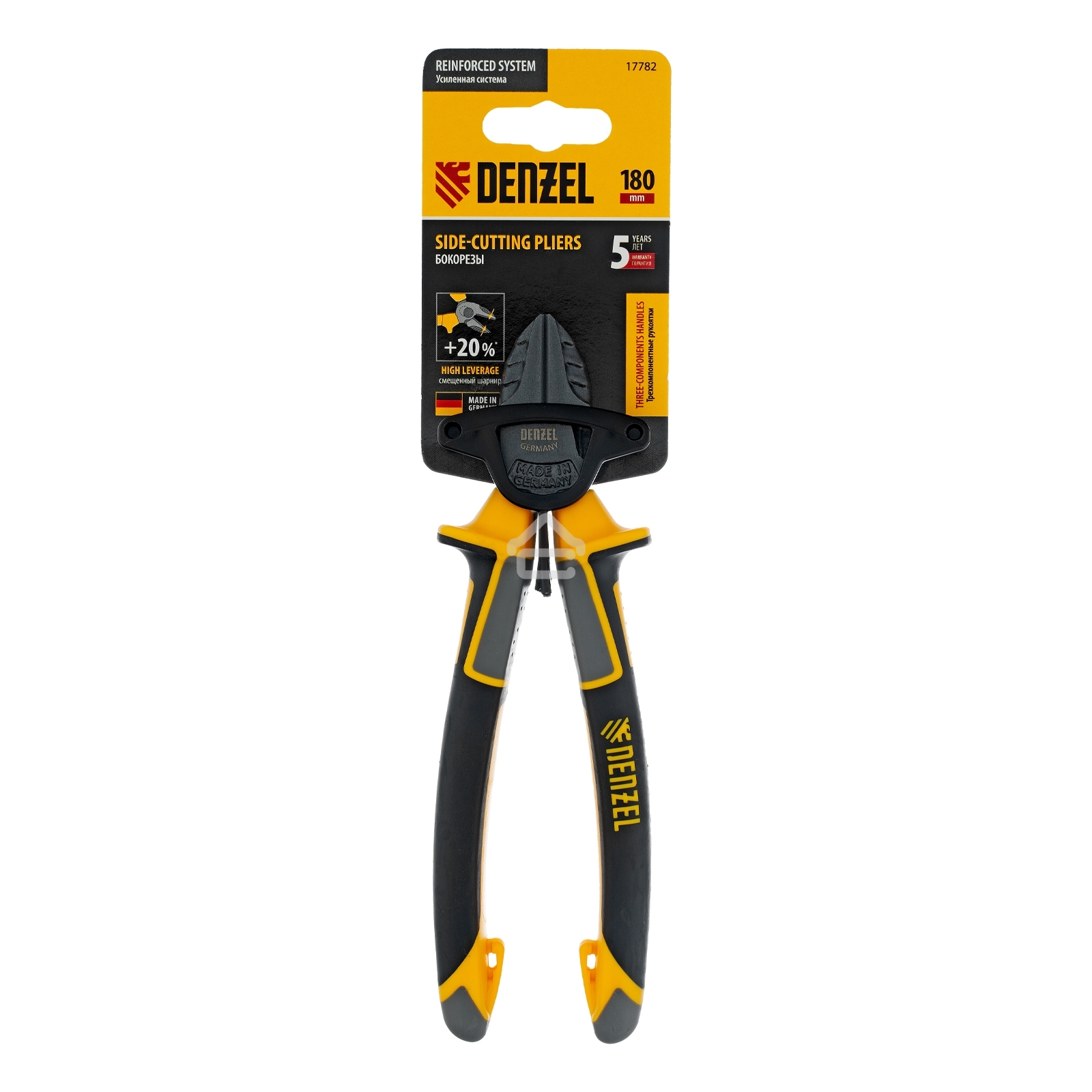 Бокорезы Denzel 180 мм, трехкомпонентные рукоятки