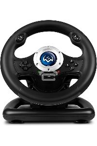 Руль SVEN GC-W500 (педали, вибро, скоба, лепестки, D-pad, 10 кл, резин. вставки, PC/Xinput)