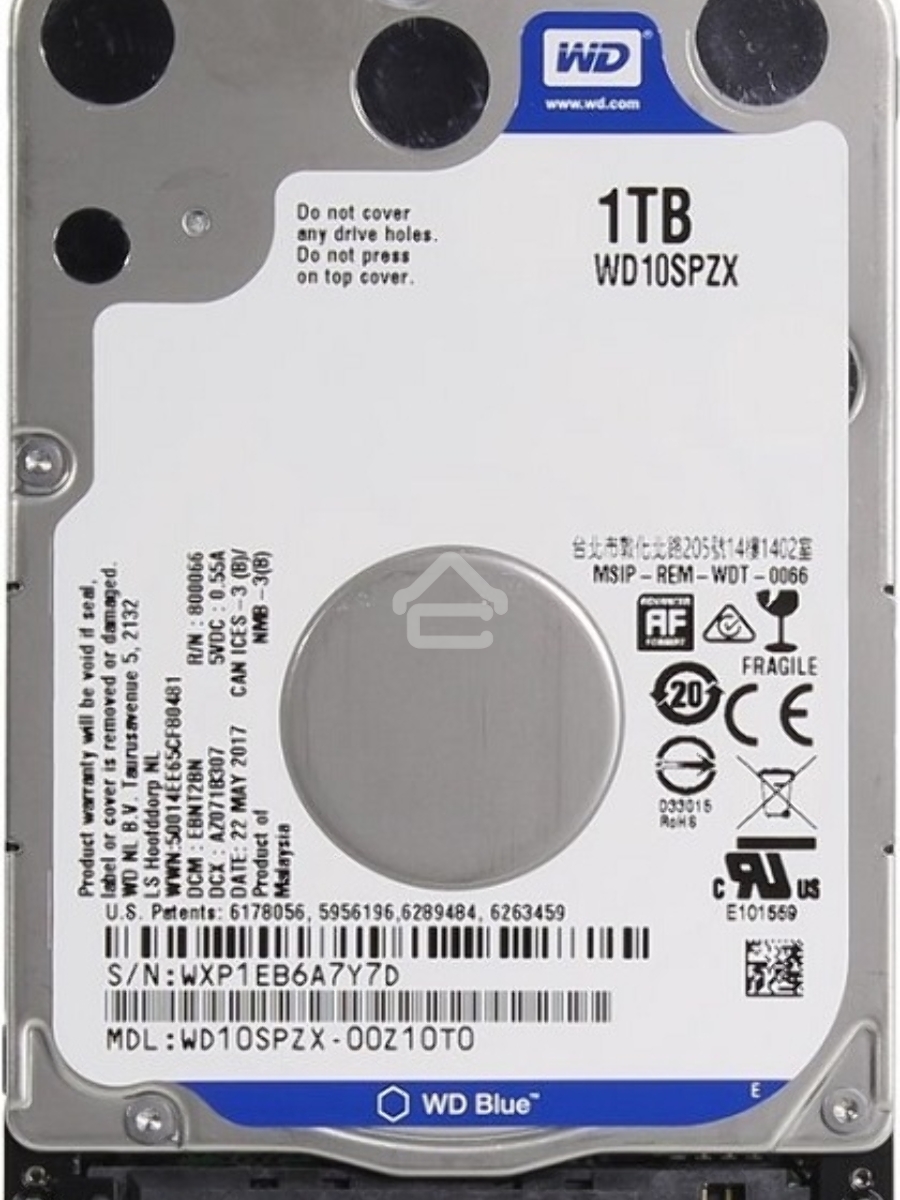 Жесткий диск Western Digital Blue™ WD10SPZX 1ТБ 2,5